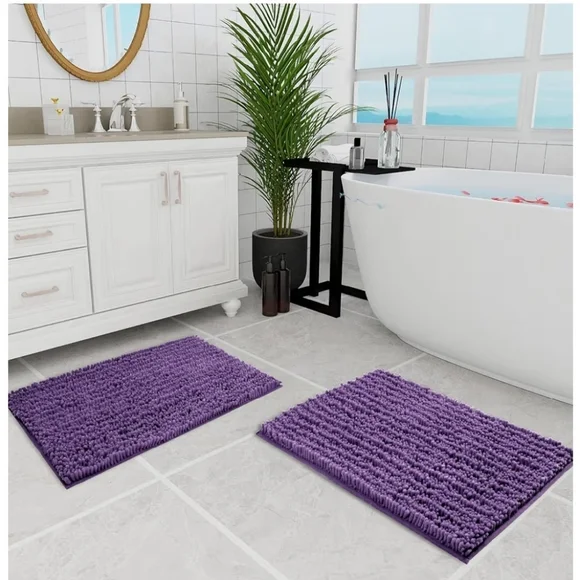 Shower Curtain And 2 Rugs - Picture 2 of 2